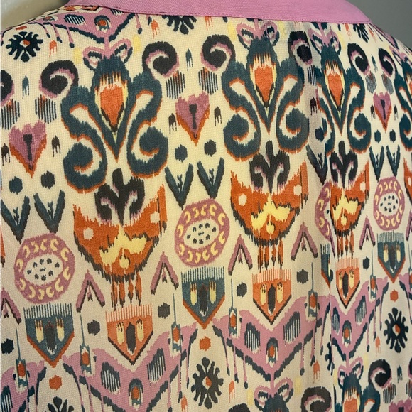 Patterned Open-Front Cardigan - Picture 3 of 4